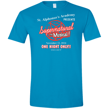 T-Shirts Sapphire / S SPN The Musical Men's Semi-Fitted Softstyle