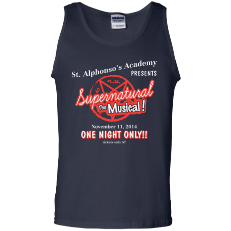 T-Shirts Navy / S SPN The Musical Men's Tank Top