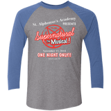T-Shirts Premium Heather/Vintage Royal / X-Small SPN The Musical Men's Triblend 3/4 Sleeve