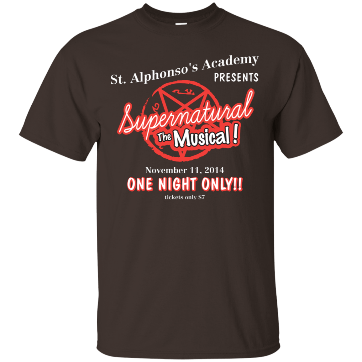 T-Shirts Dark Chocolate / S SPN The Musical T-Shirt