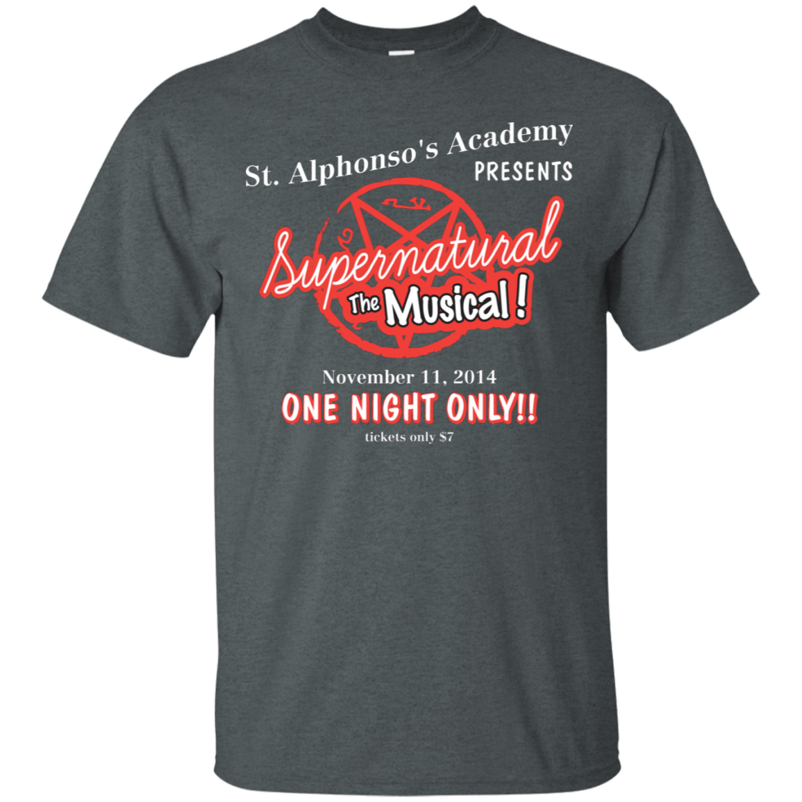 T-Shirts Dark Heather / S SPN The Musical T-Shirt