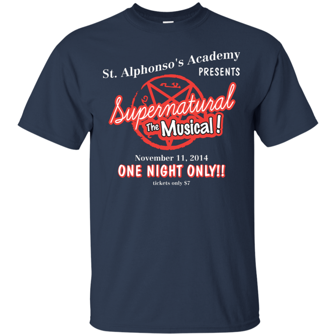 T-Shirts Navy / S SPN The Musical T-Shirt