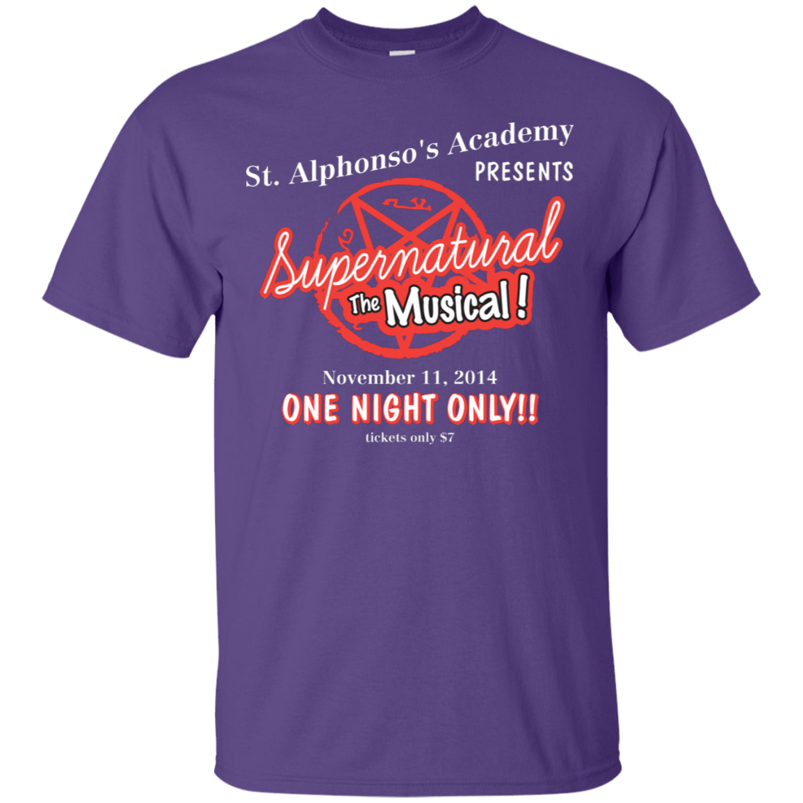 T-Shirts Purple / S SPN The Musical T-Shirt