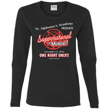 T-Shirts Black / S SPN The Musical Women's Long Sleeve T-Shirt
