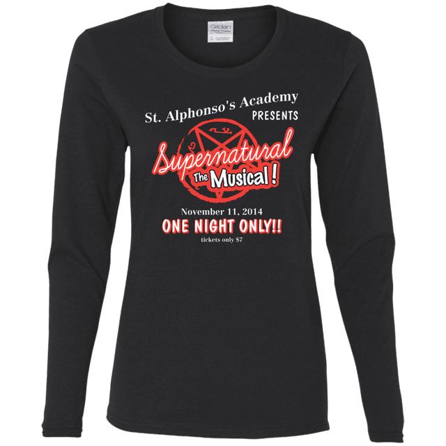 T-Shirts Black / S SPN The Musical Women's Long Sleeve T-Shirt