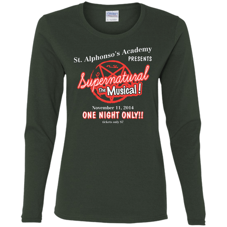 T-Shirts Forest / S SPN The Musical Women's Long Sleeve T-Shirt