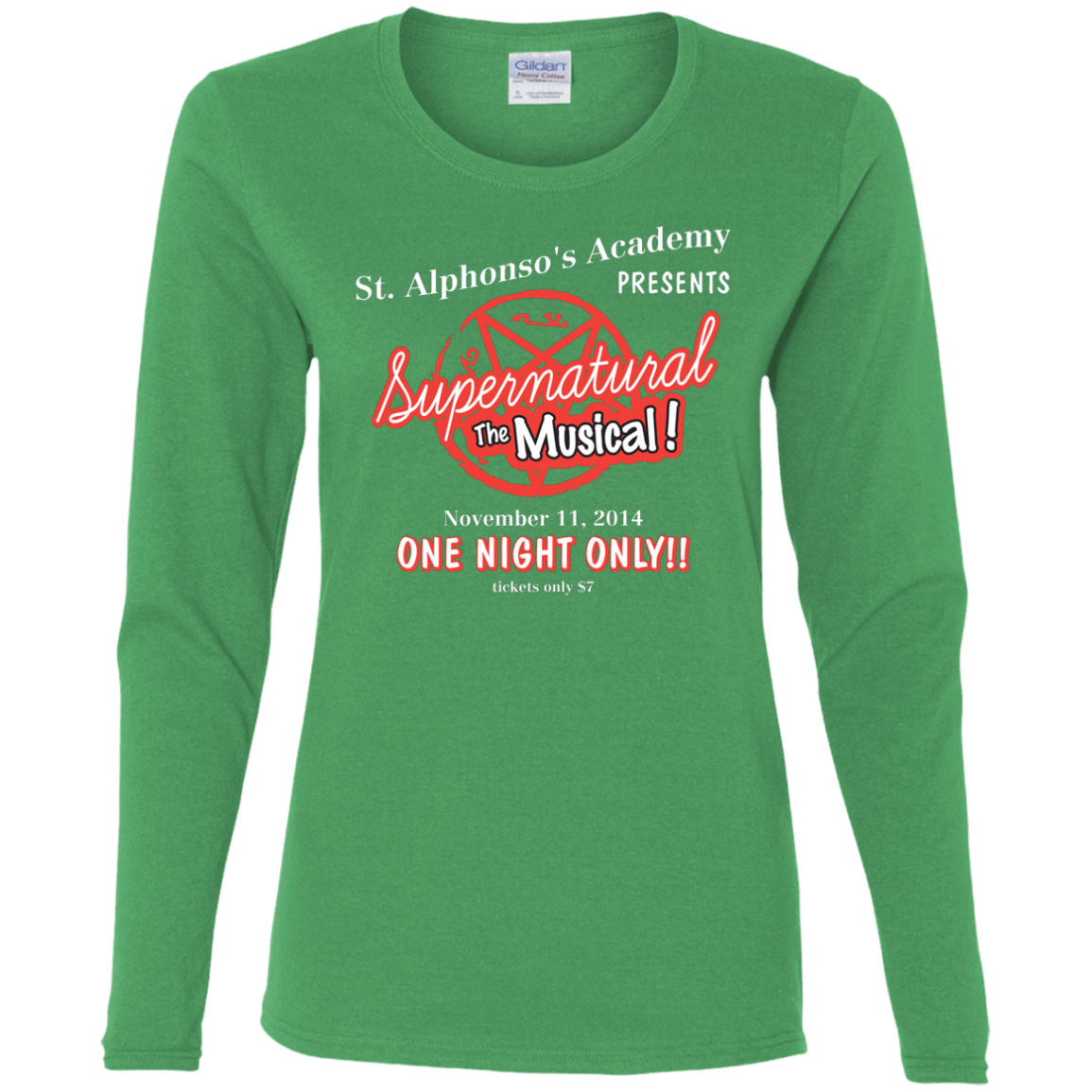 T-Shirts Irish Green / S SPN The Musical Women's Long Sleeve T-Shirt