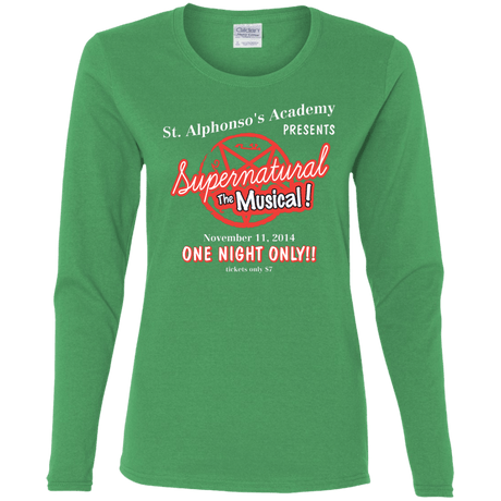 T-Shirts Irish Green / S SPN The Musical Women's Long Sleeve T-Shirt
