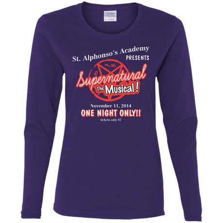 T-Shirts Purple / S SPN The Musical Women's Long Sleeve T-Shirt