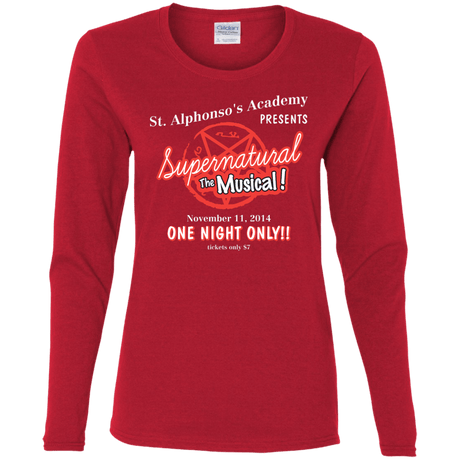 T-Shirts Red / S SPN The Musical Women's Long Sleeve T-Shirt