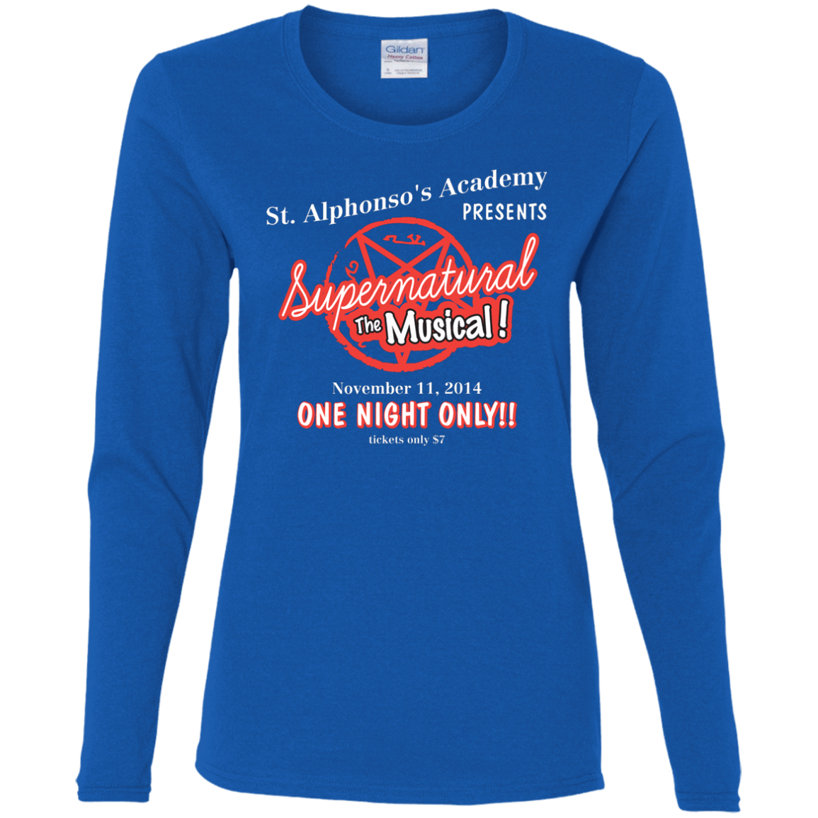 T-Shirts Royal / S SPN The Musical Women's Long Sleeve T-Shirt