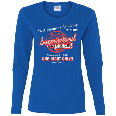 T-Shirts Royal / S SPN The Musical Women's Long Sleeve T-Shirt