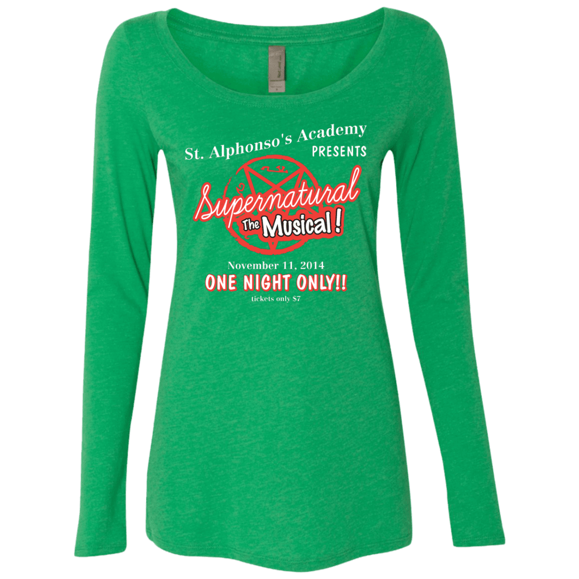 T-Shirts Envy / S SPN The Musical Women's Triblend Long Sleeve Shirt