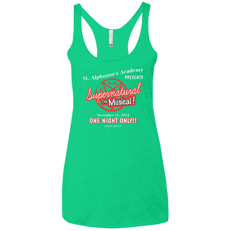 T-Shirts Envy / X-Small SPN The Musical Women's Triblend Racerback Tank