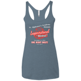 T-Shirts Indigo / X-Small SPN The Musical Women's Triblend Racerback Tank