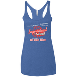 T-Shirts Vintage Royal / X-Small SPN The Musical Women's Triblend Racerback Tank