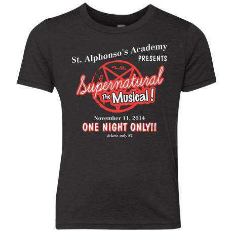 T-Shirts Vintage Black / YXS SPN The Musical Youth Triblend T-Shirt