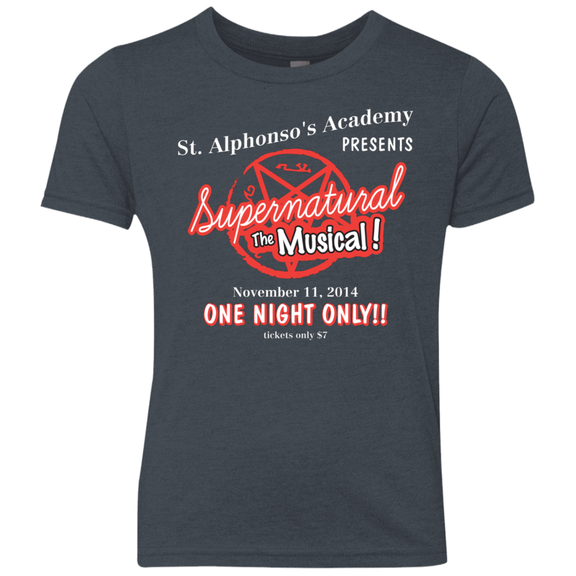 T-Shirts Vintage Navy / YXS SPN The Musical Youth Triblend T-Shirt