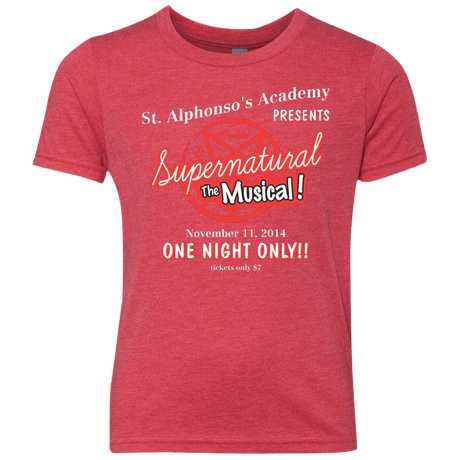 T-Shirts Vintage Red / YXS SPN The Musical Youth Triblend T-Shirt