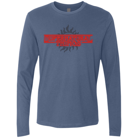 T-Shirts Indigo / S SPN Things Men's Premium Long Sleeve
