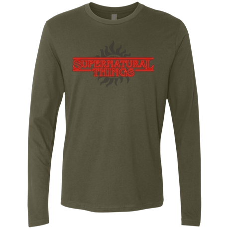 T-Shirts Military Green / S SPN Things Men's Premium Long Sleeve