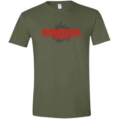 T-Shirts Military Green / S SPN Things Men's Semi-Fitted Softstyle