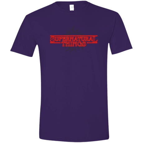 T-Shirts Purple / S SPN Things Men's Semi-Fitted Softstyle