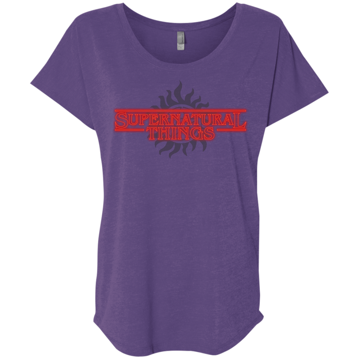 T-Shirts Purple Rush / X-Small SPN Things Triblend Dolman Sleeve