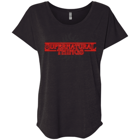 T-Shirts Vintage Black / X-Small SPN Things Triblend Dolman Sleeve