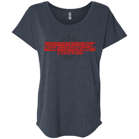 T-Shirts Vintage Navy / X-Small SPN Things Triblend Dolman Sleeve