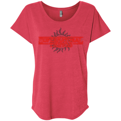 T-Shirts Vintage Red / X-Small SPN Things Triblend Dolman Sleeve