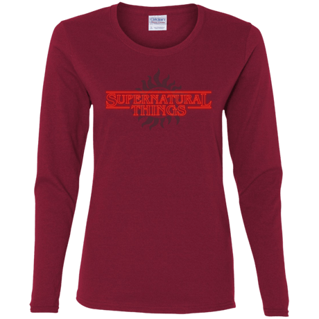 T-Shirts Cardinal / S SPN Things Women's Long Sleeve T-Shirt