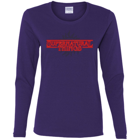 T-Shirts Purple / S SPN Things Women's Long Sleeve T-Shirt