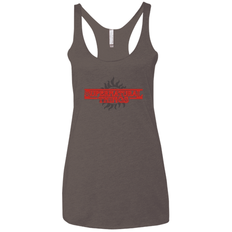T-Shirts Macchiato / X-Small SPN Things Women's Triblend Racerback Tank