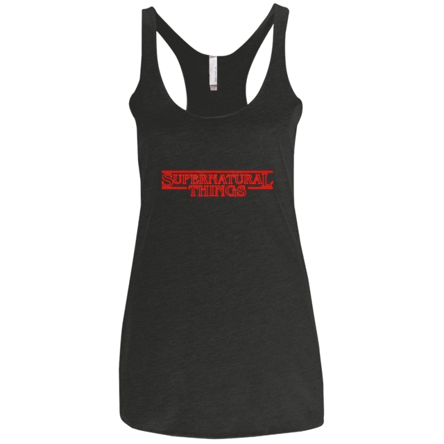 T-Shirts Vintage Black / X-Small SPN Things Women's Triblend Racerback Tank