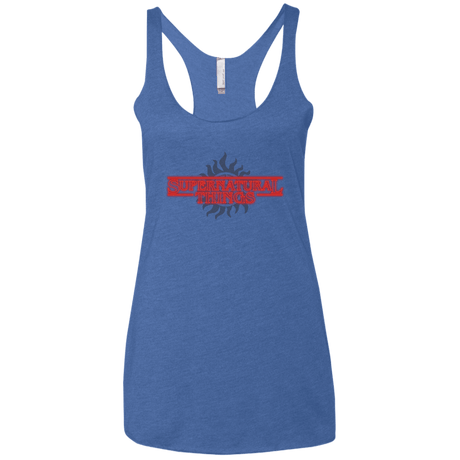 T-Shirts Vintage Royal / X-Small SPN Things Women's Triblend Racerback Tank