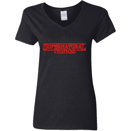 T-Shirts Black / S SPN Things Women's V-Neck T-Shirt