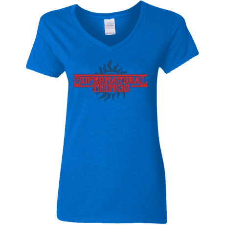 T-Shirts Royal / S SPN Things Women's V-Neck T-Shirt