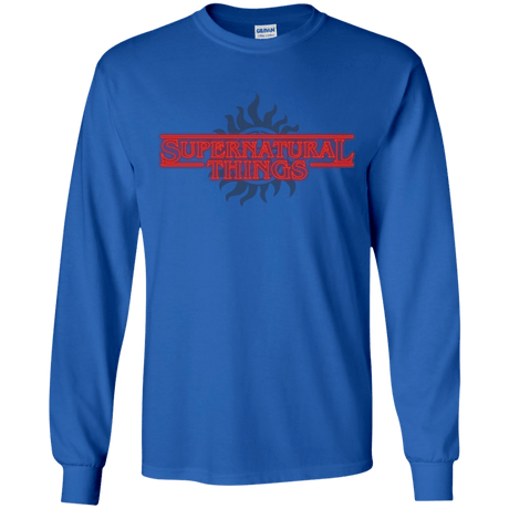 T-Shirts Royal / YS SPN Things Youth Long Sleeve T-Shirt