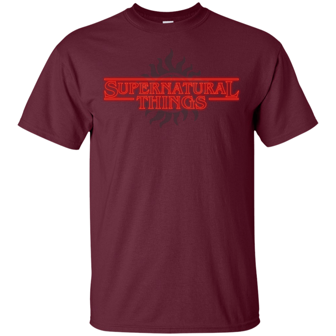 T-Shirts Maroon / YXS SPN Things Youth T-Shirt