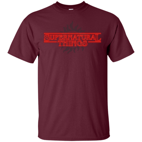 T-Shirts Maroon / YXS SPN Things Youth T-Shirt