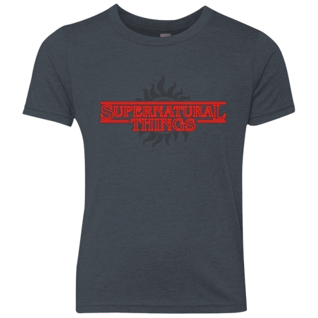 T-Shirts Vintage Navy / YXS SPN Things Youth Triblend T-Shirt