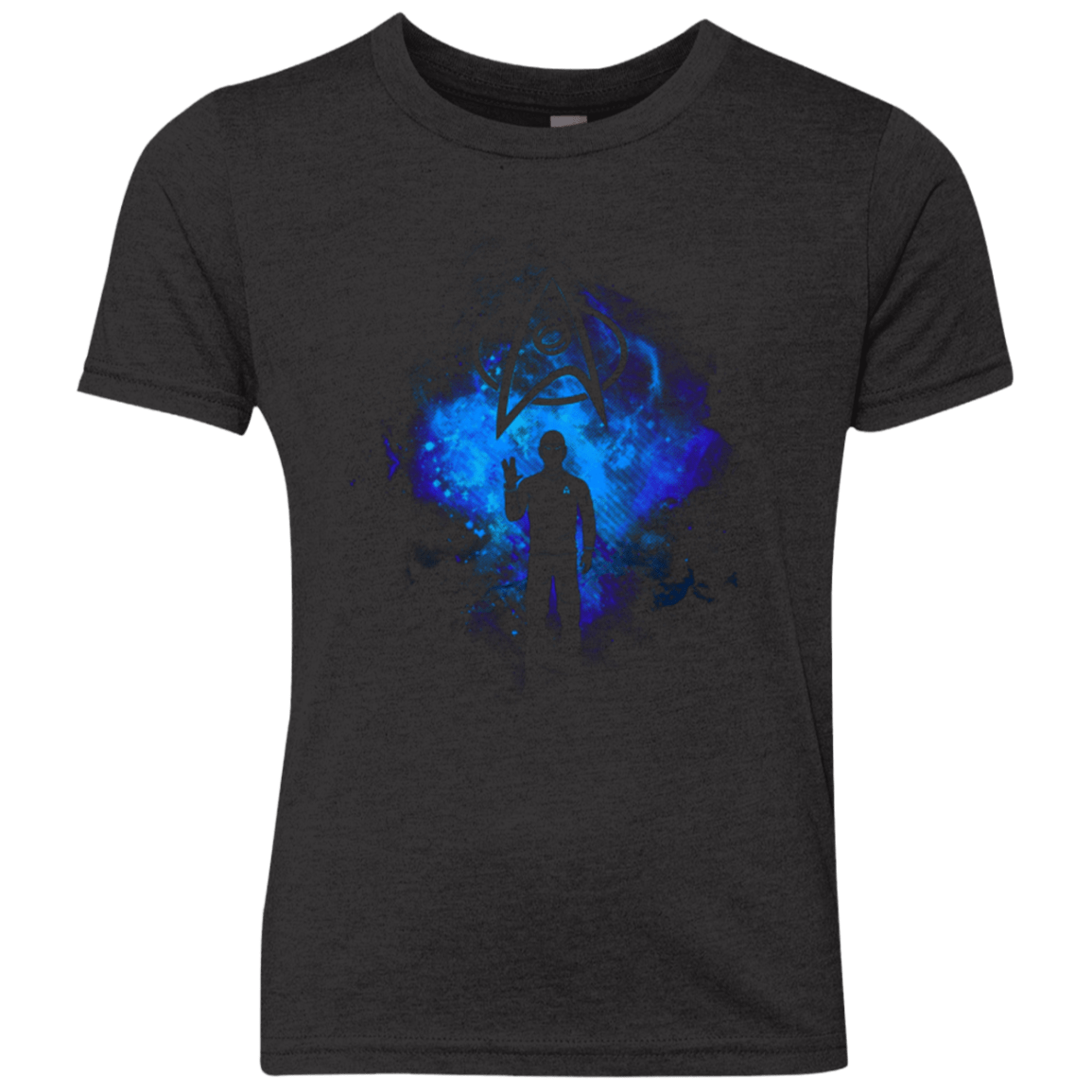 T-Shirts Vintage Black / YXS SPOCK ART Youth Triblend T-Shirt