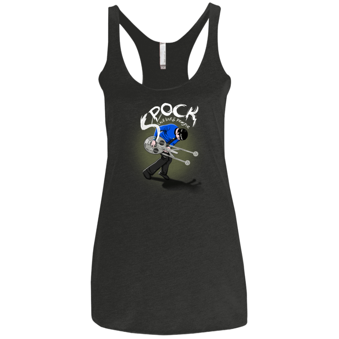 T-Shirts Vintage Black / X-Small Spock Pilgrim Women's Triblend Racerback Tank