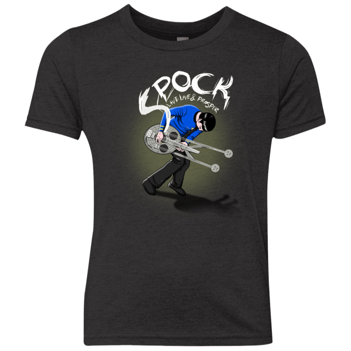 T-Shirts Vintage Black / YXS Spock Pilgrim Youth Triblend T-Shirt