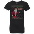 T-Shirts Black / YXS Spoiler Christmas Sweater Girls Premium T-Shirt