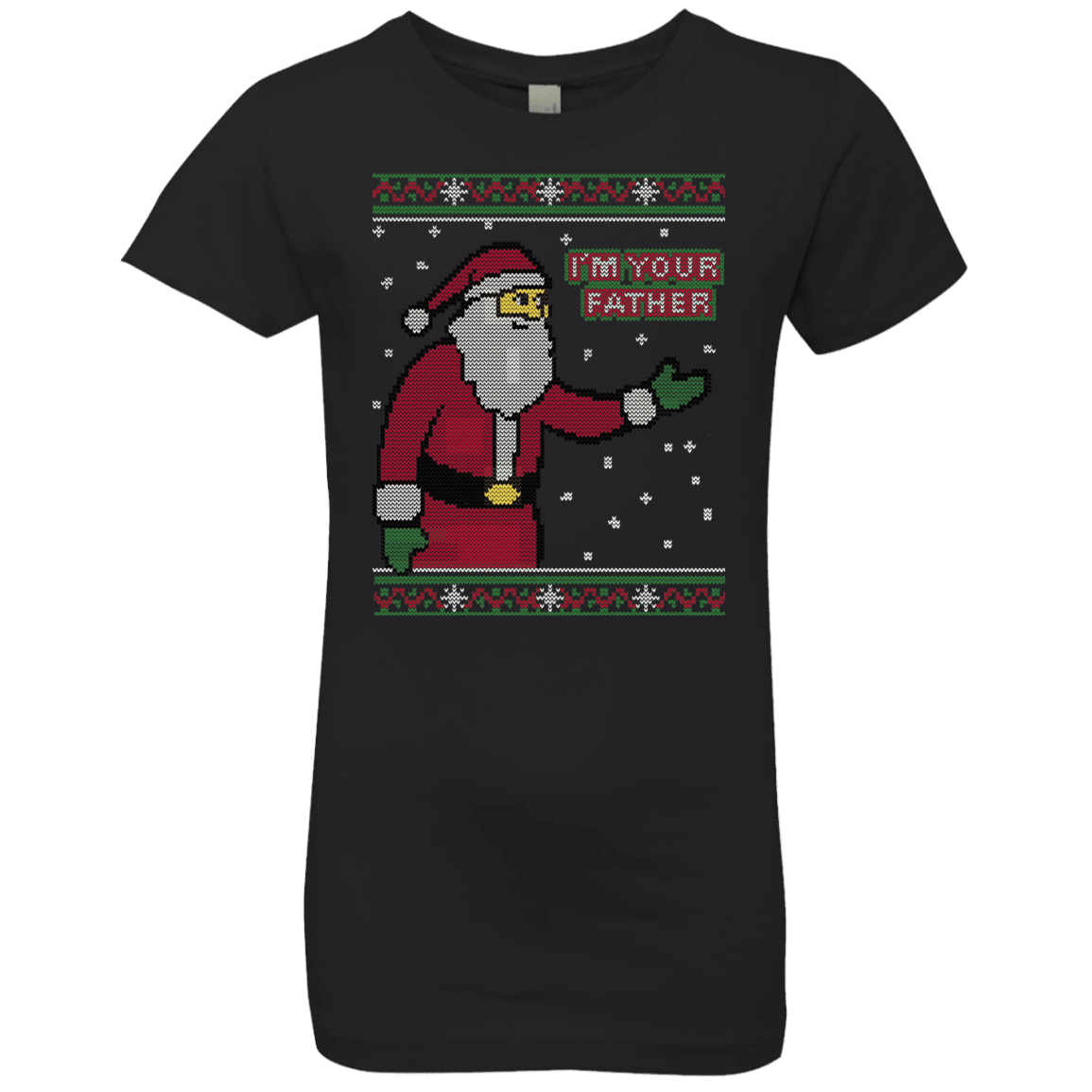 T-Shirts Black / YXS Spoiler Christmas Sweater Girls Premium T-Shirt