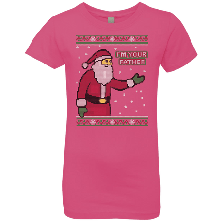 T-Shirts Hot Pink / YXS Spoiler Christmas Sweater Girls Premium T-Shirt