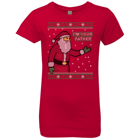 T-Shirts Red / YXS Spoiler Christmas Sweater Girls Premium T-Shirt
