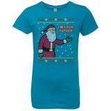 T-Shirts Turquoise / YXS Spoiler Christmas Sweater Girls Premium T-Shirt